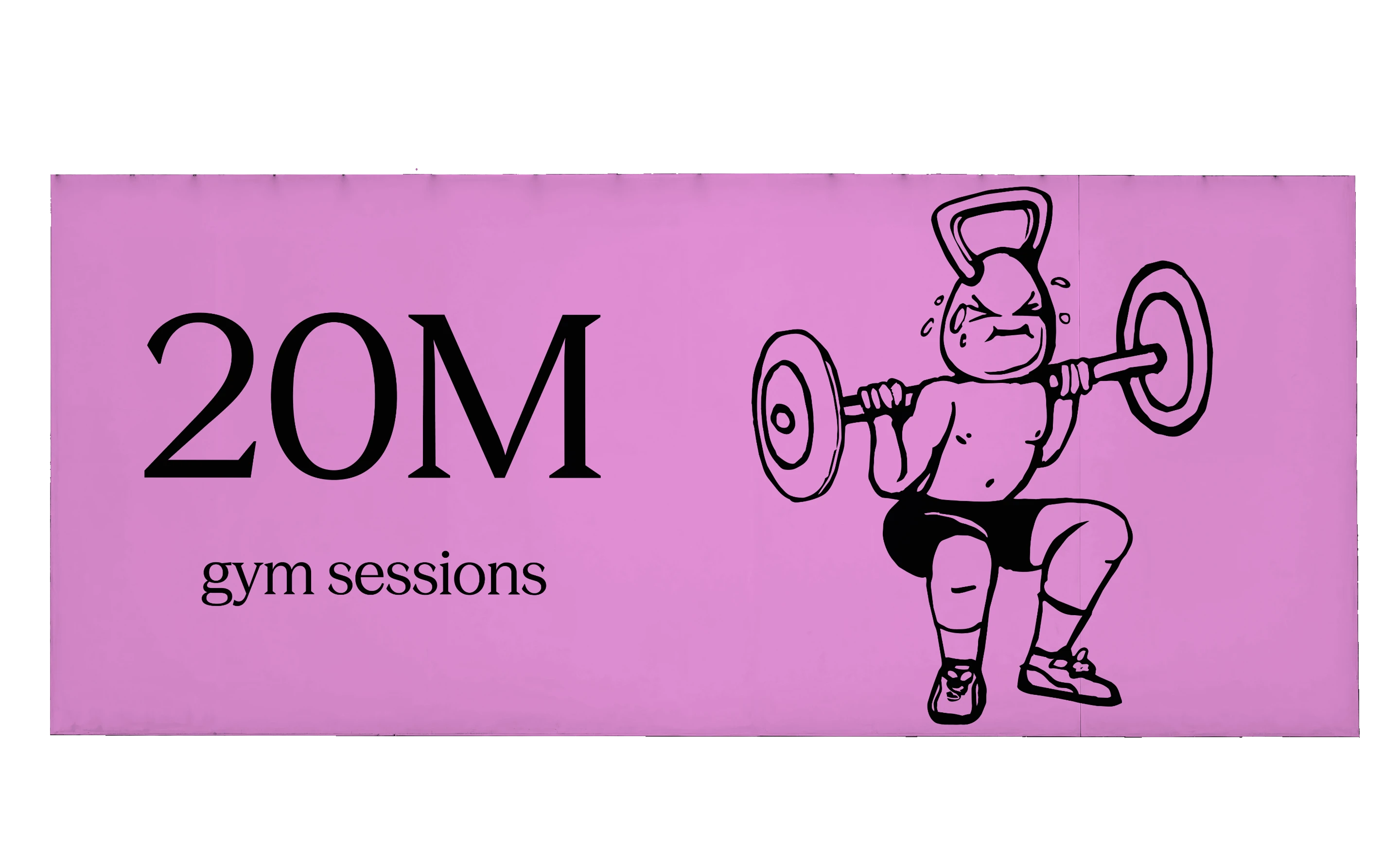 15,000,000 hours, measured in gym sessions