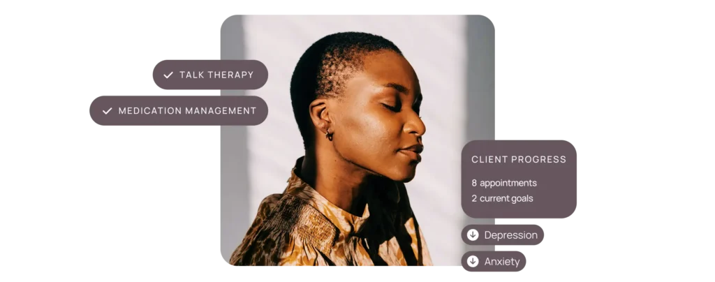 Talk therapy & medication management combined care