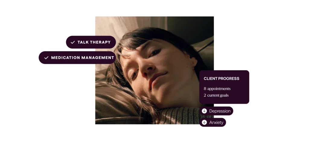 Talk therapy & medication management combined care