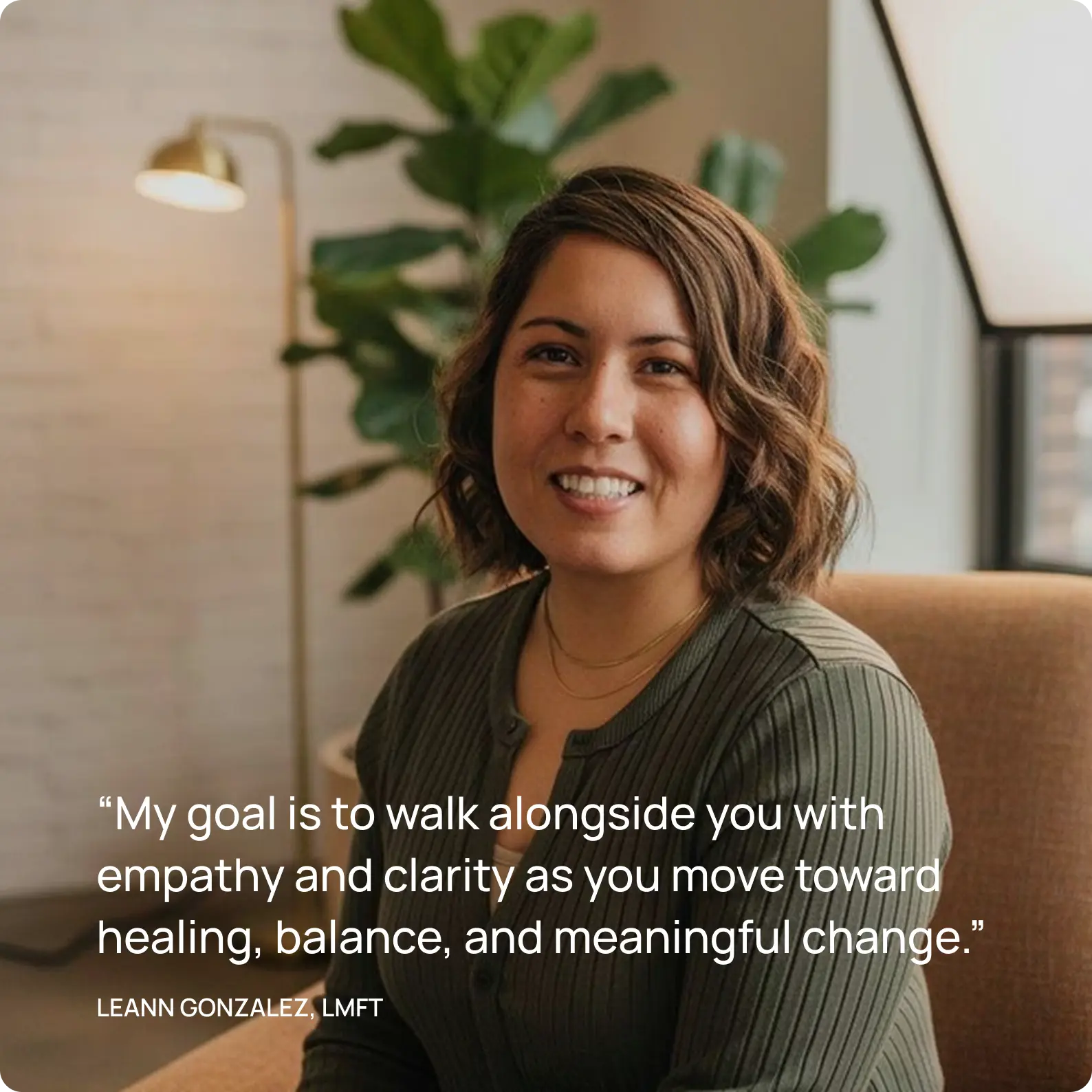 quote from faith-based Grow Therapy provider