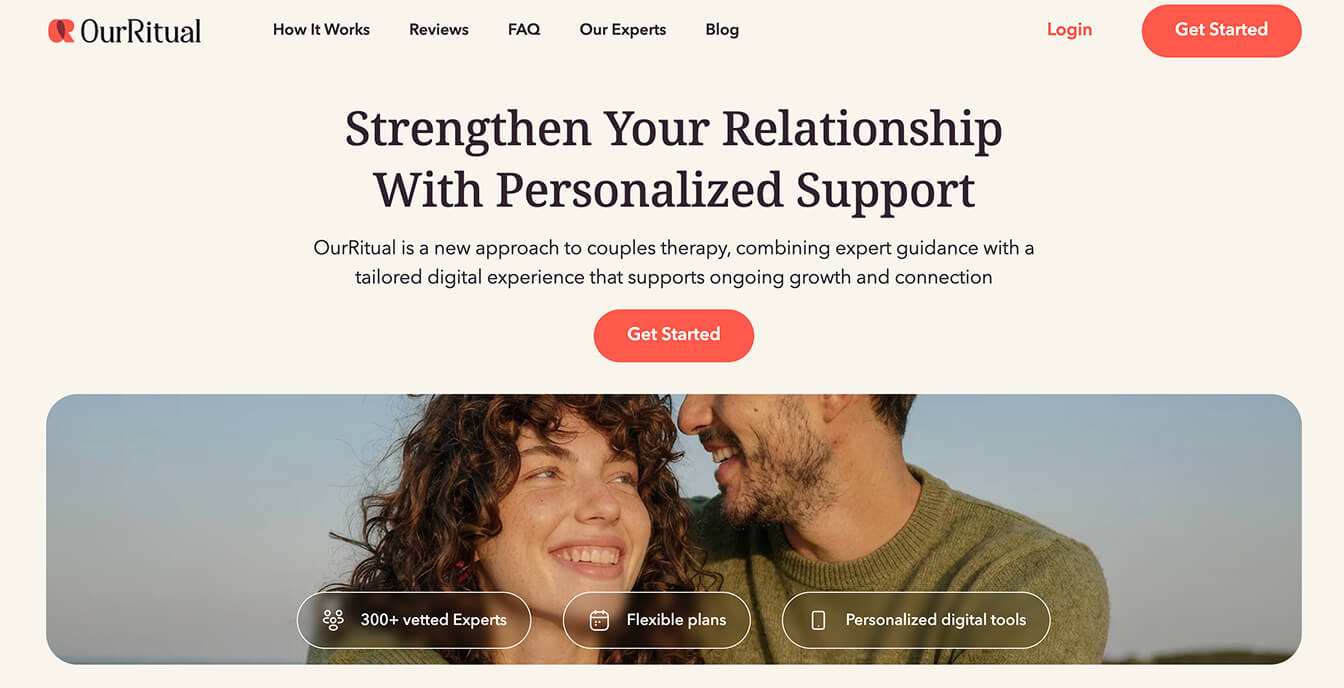 OurRitual's digital couple's coaching platform.