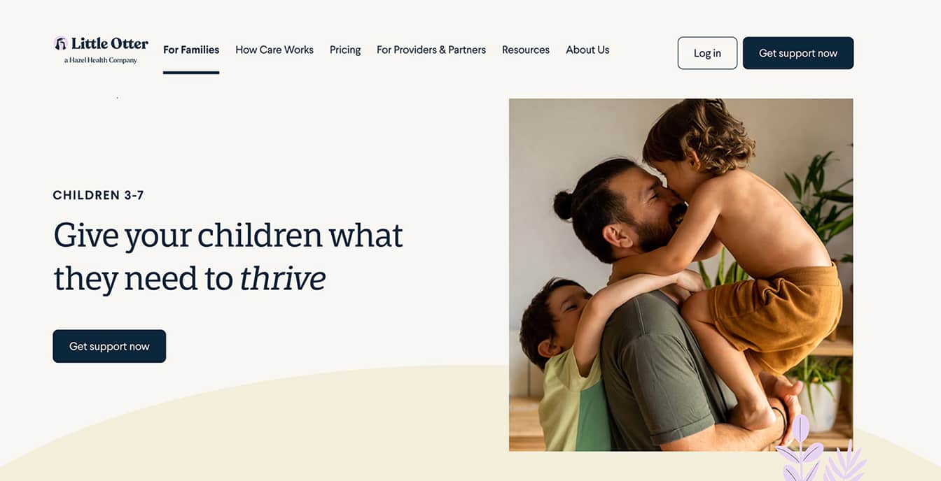 Little Otter's whole-family, pediatric-focused platform.